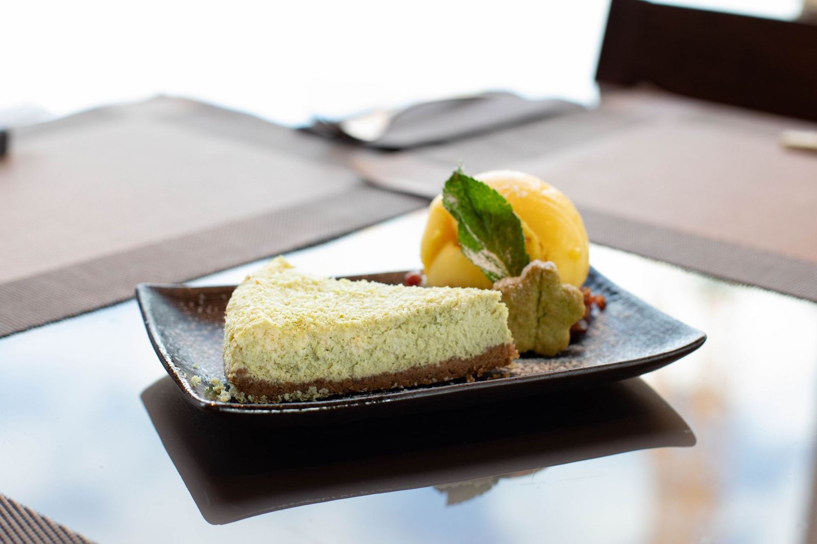 Matcha cheesecake